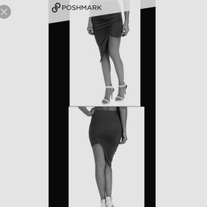 Never worn Asymmetrical bodycon skirt size Large